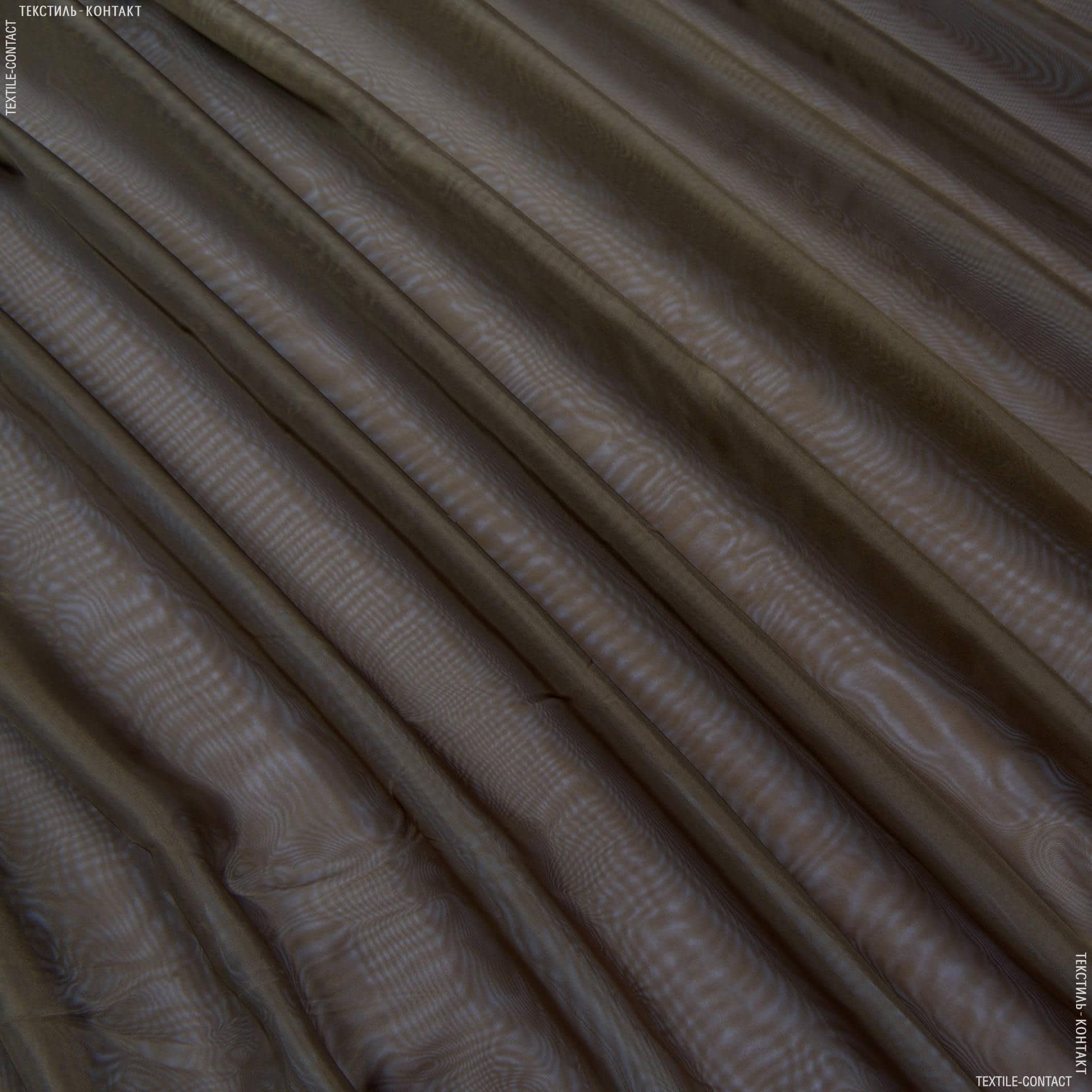 Ткани гардинные ткани - Тюль вуаль т.коричневый