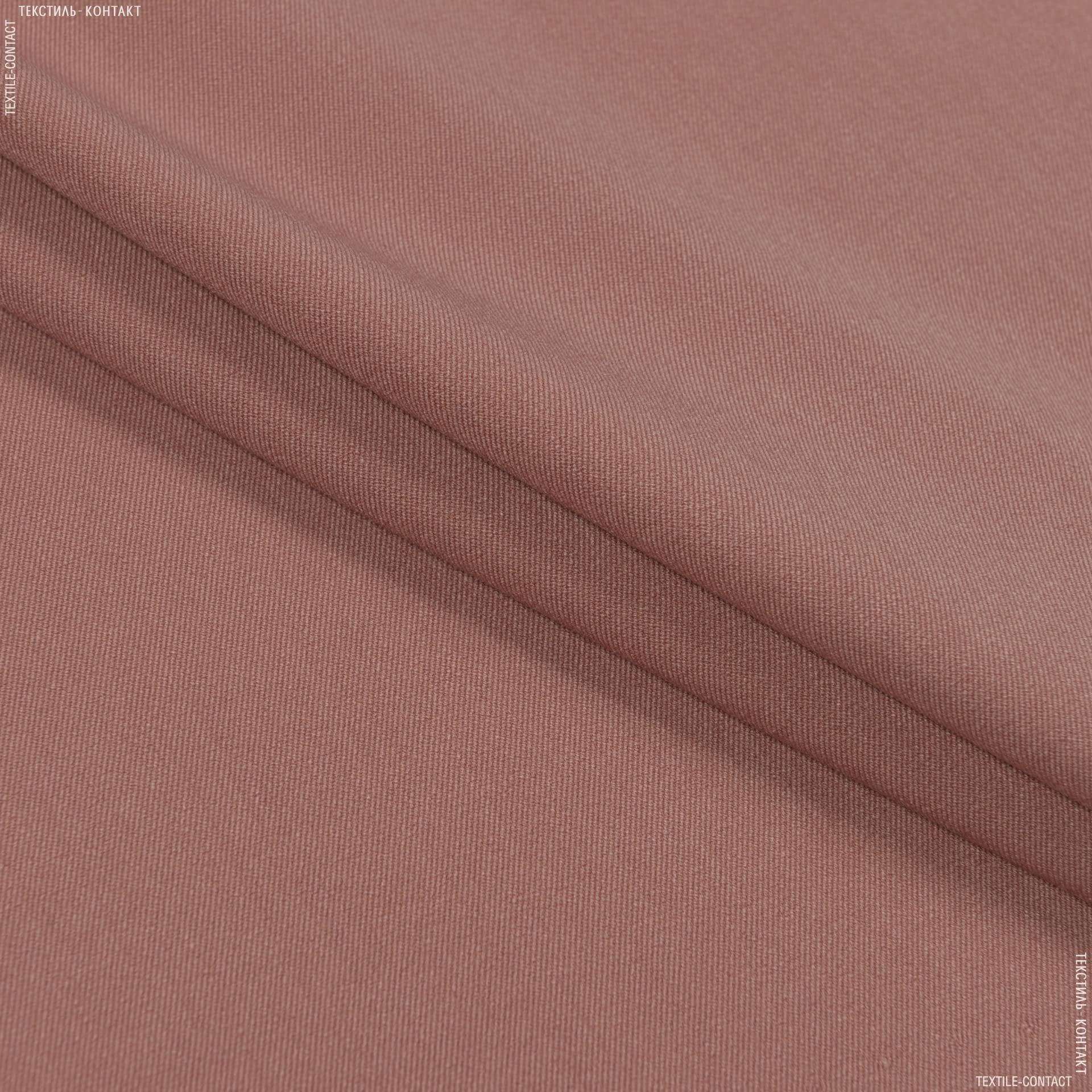 Тканини для штанів - Костюмна полівіскоза стрейч рожево-фрезовий