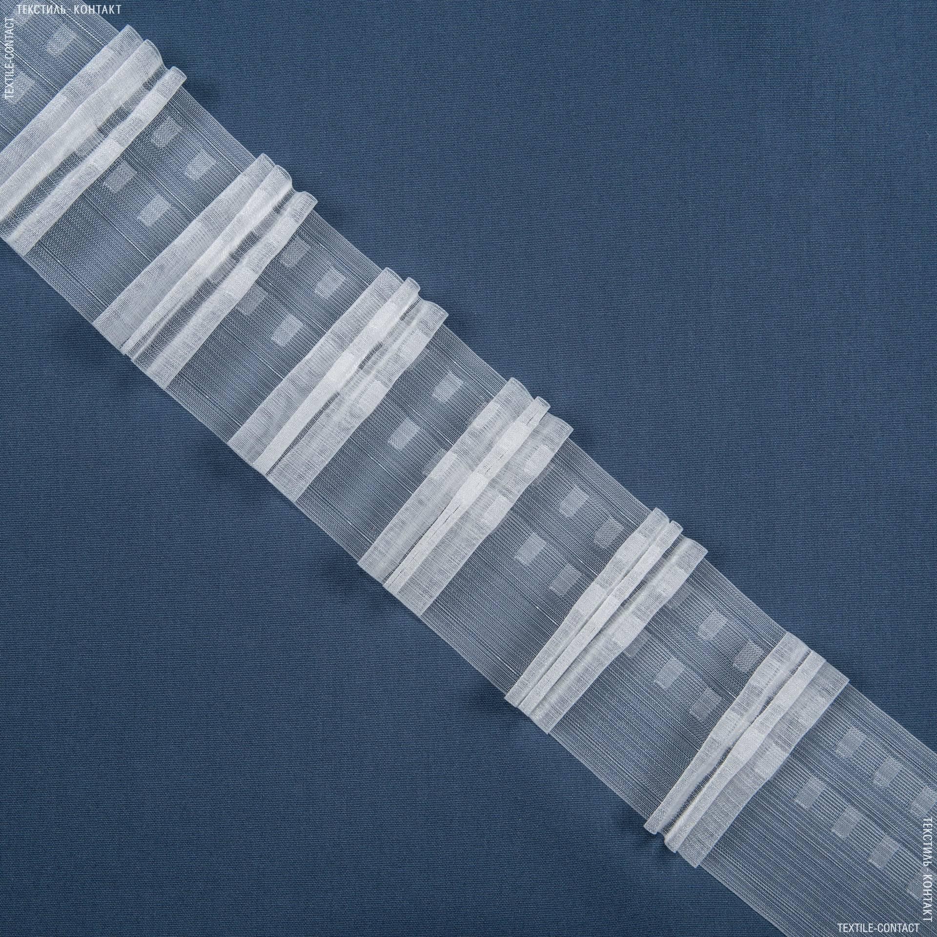 Ткани фурнитура для дома - ТЕСЬМА ШТОРНАЯ КС-1:2.5 100мм±0.5мм/100м прозрачная Три складки