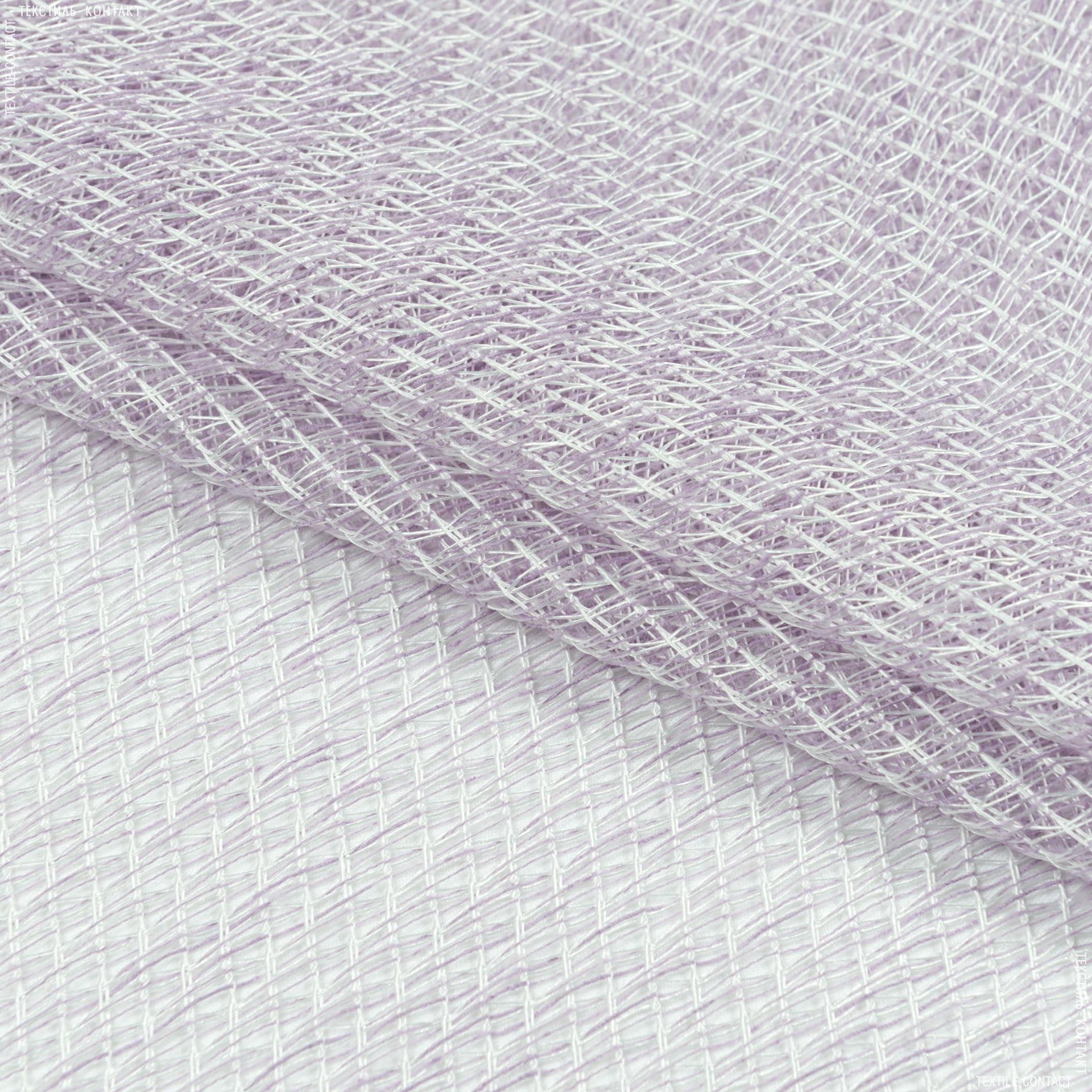 Тканини гардинні тканини - Тюль сітка  Глафіра колір лаванда