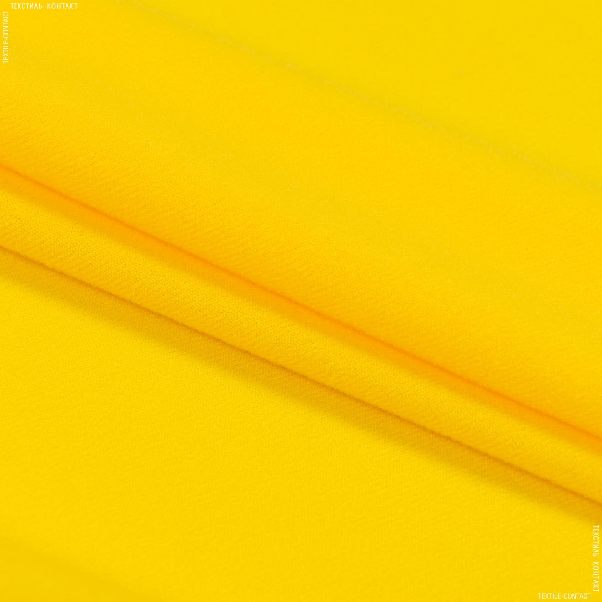 Ткани для мягких игрушек - Трикотаж-липучка желтая