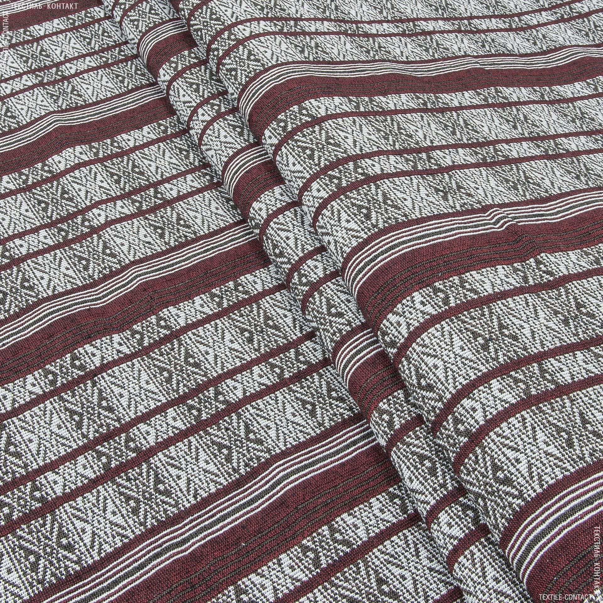 Тканини портьєрні тканини - Гобелен Торбан/TORBAN бордо,коричневий