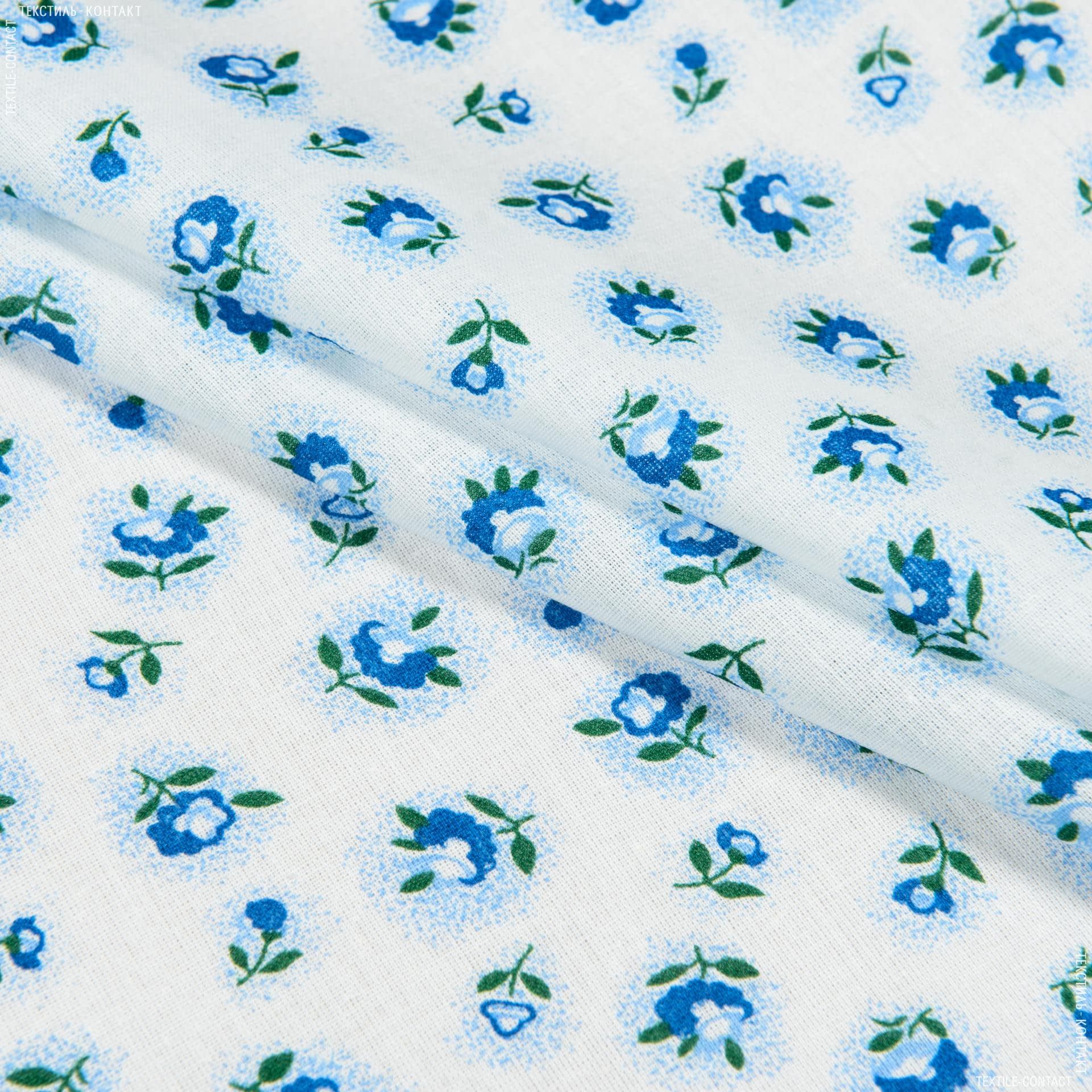 Тканини для сорочок і піжам - Ситец-67-ТКЧ синій