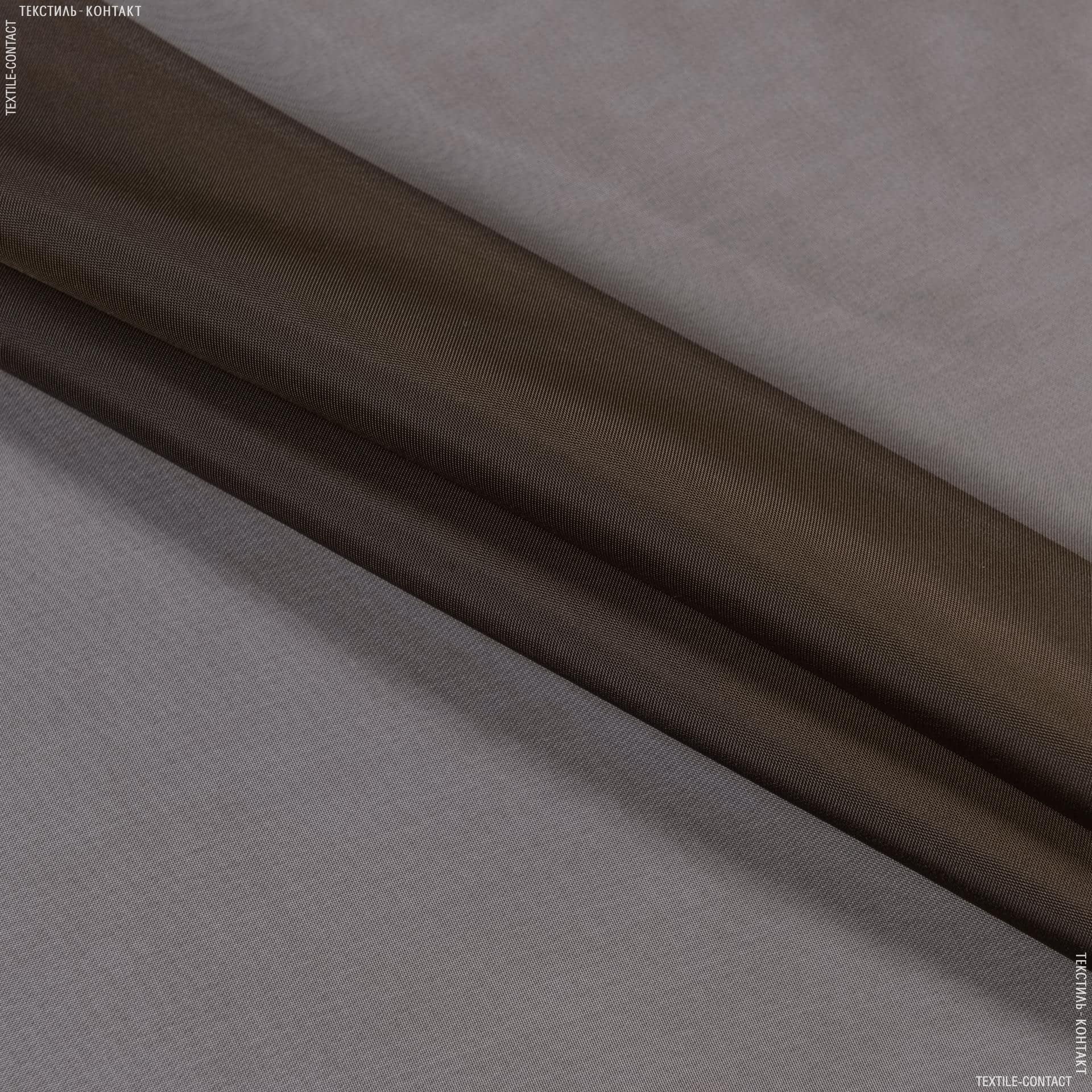 Тканини гардинні тканини - Тюль вуаль т. коричневий