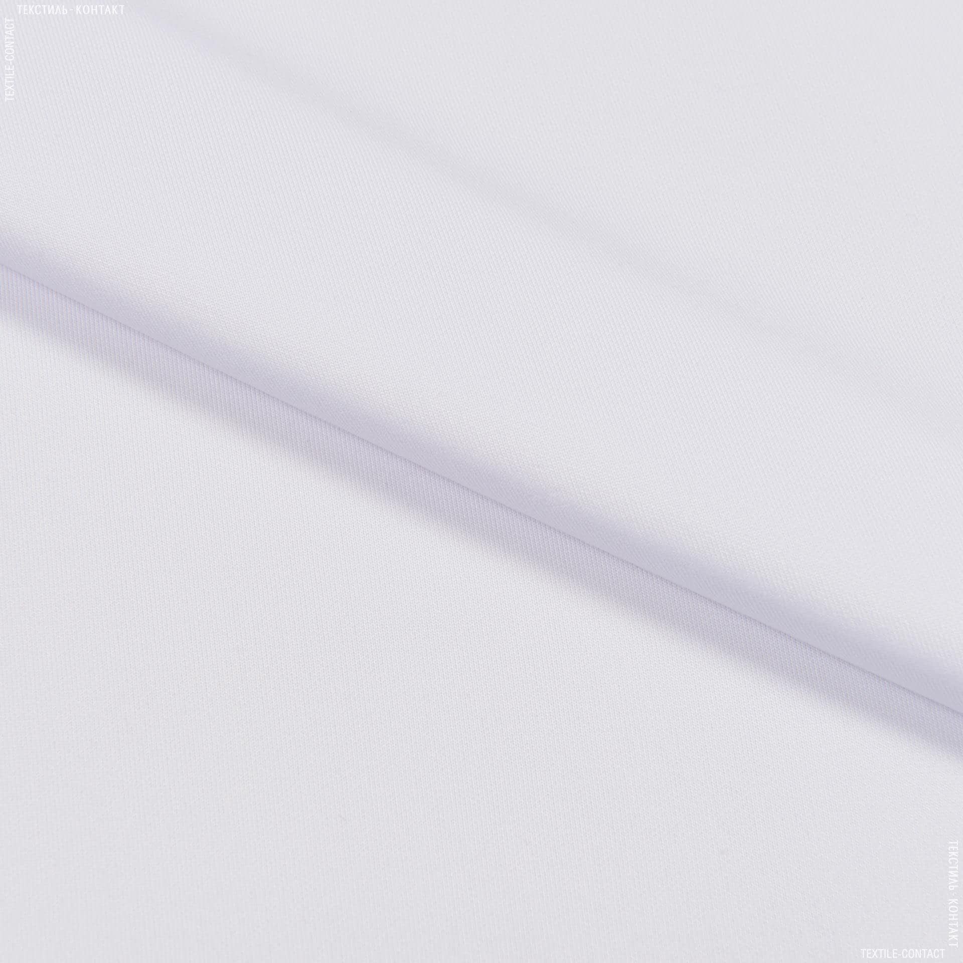 Ткани для спортивной одежды - Трикотаж дайвинг двухсторонний белый  БРАК