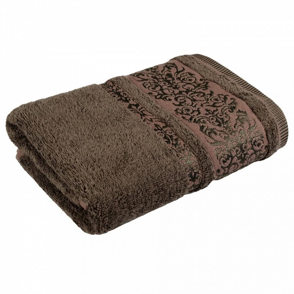 Ткани махровые полотенца - Полотенце махровое "Bamboo" коричневое 50х90см