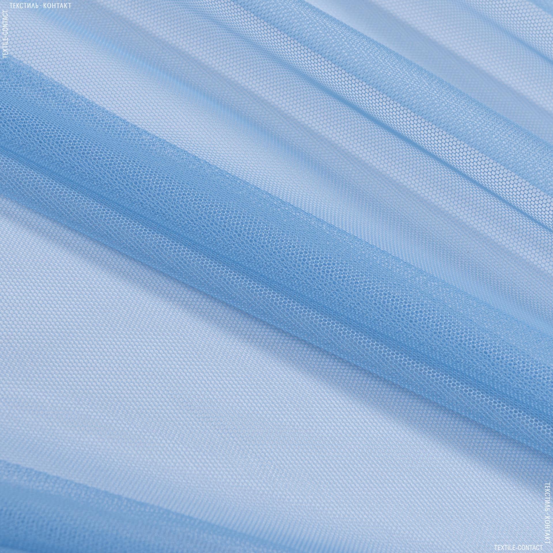 Тканини гардинні тканини - Тюль сітка Грек /GREK блакитна