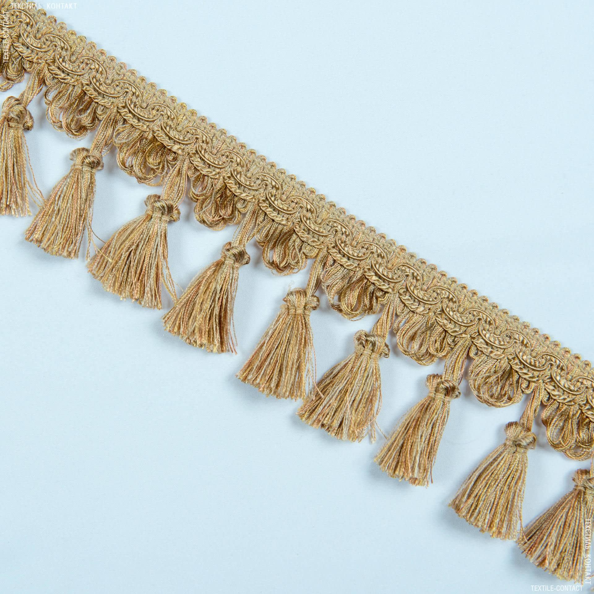 Ткани фурнитура для декора - Бахрома солар кисточка карамель