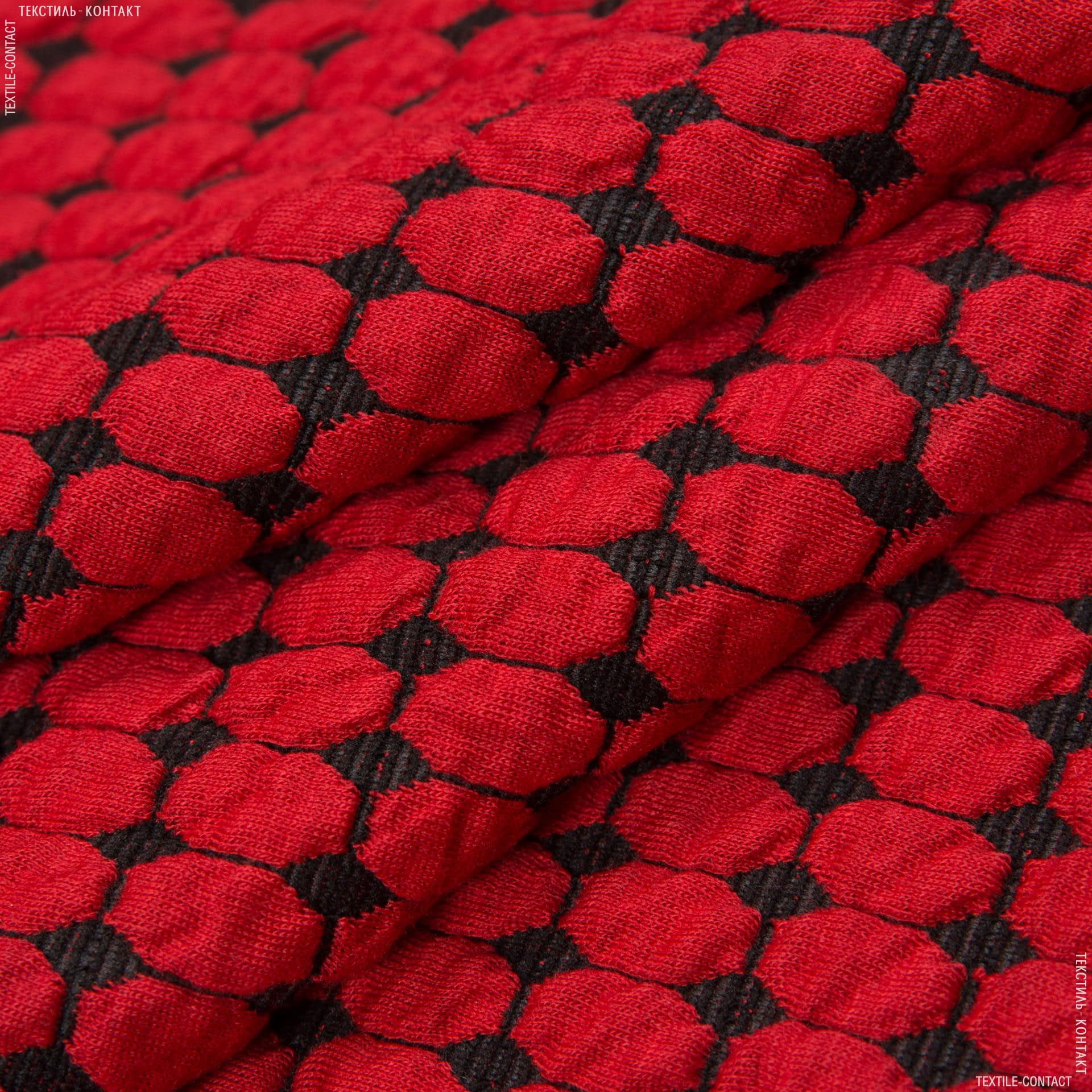 Ткани для костюмов - Трикотаж фукро красный
