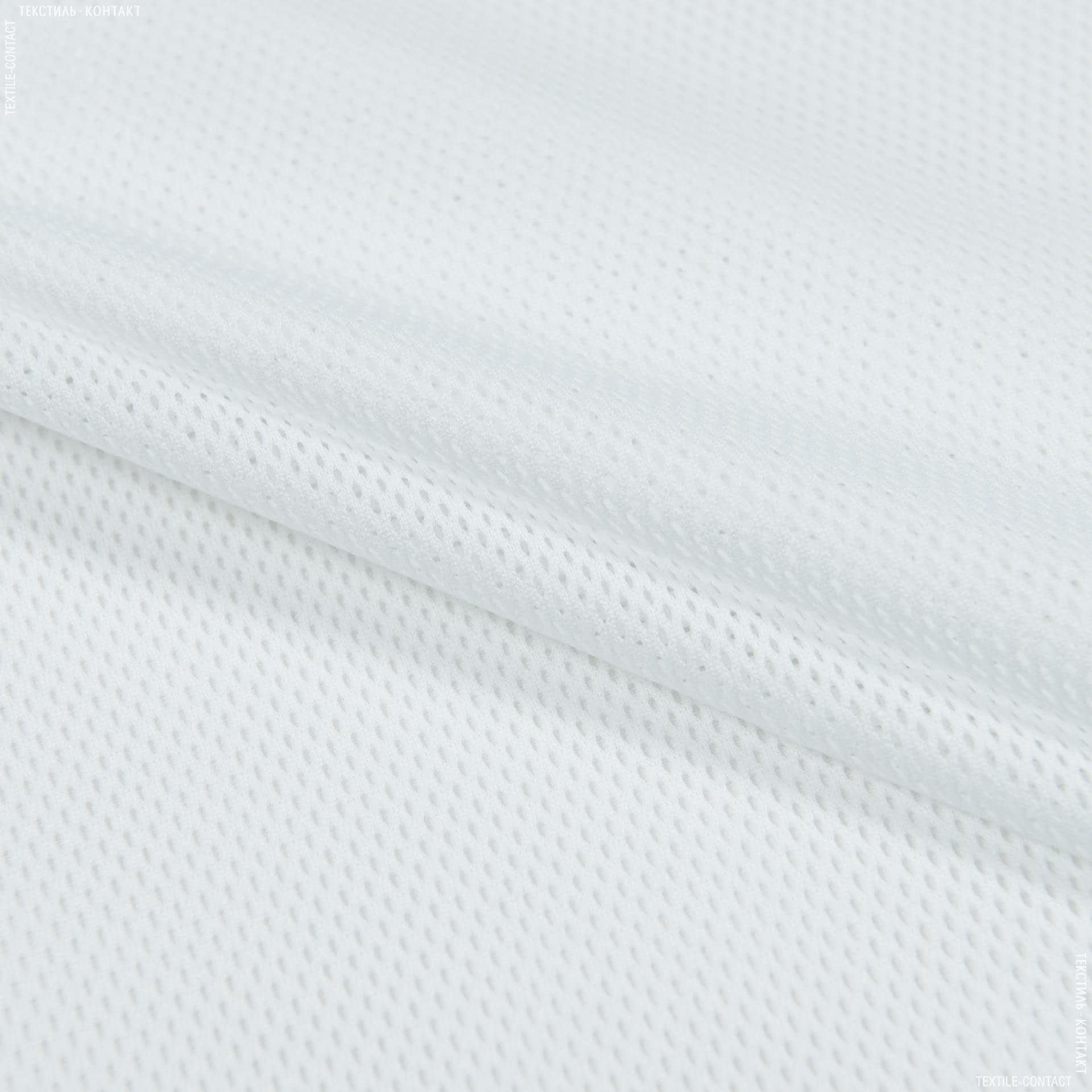 Ткани для спортивной одежды - Сетка трикотажная белый