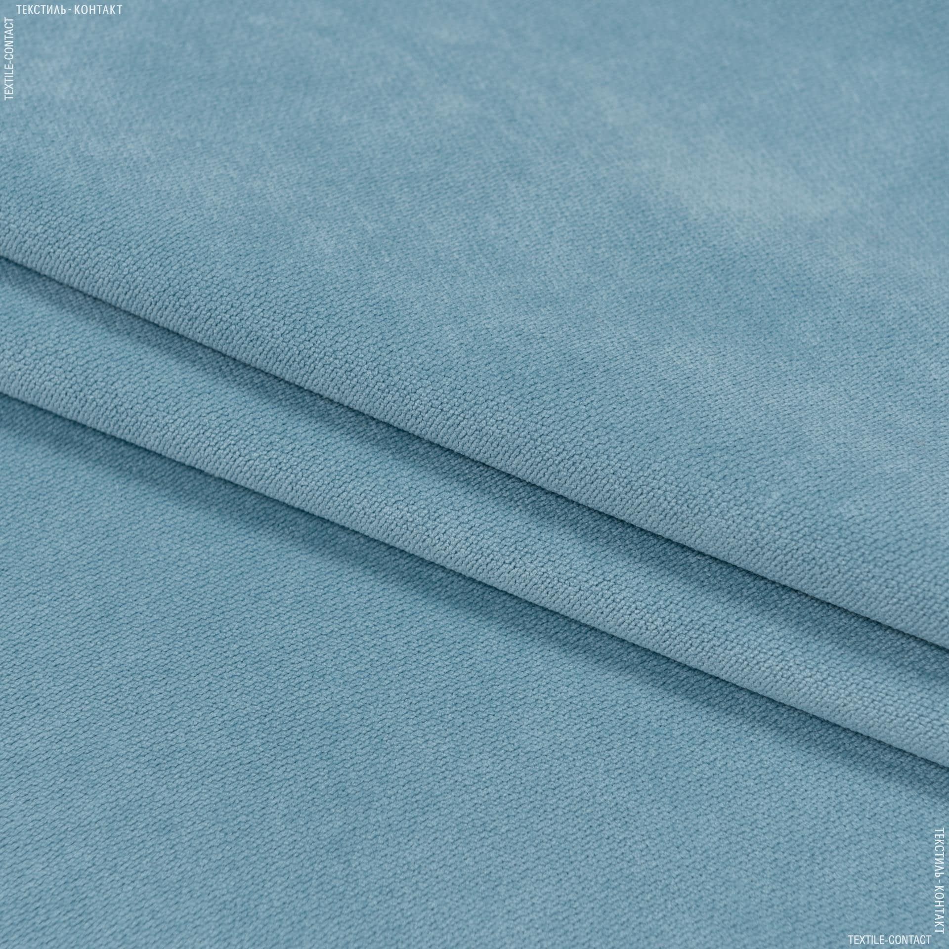 Тканини портьєрні тканини - Велюр Будапешт/BUDAPEST  блакитна крейда