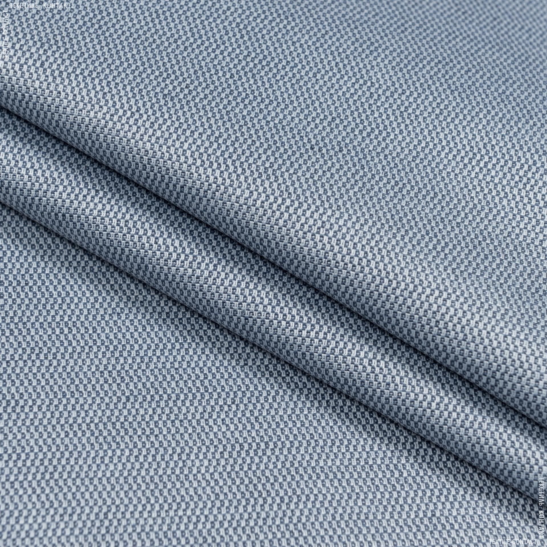 Тканини для скатертин - Тканина з акриловим просоченням Морісот /MORISSOT рогожка т. блакитний
