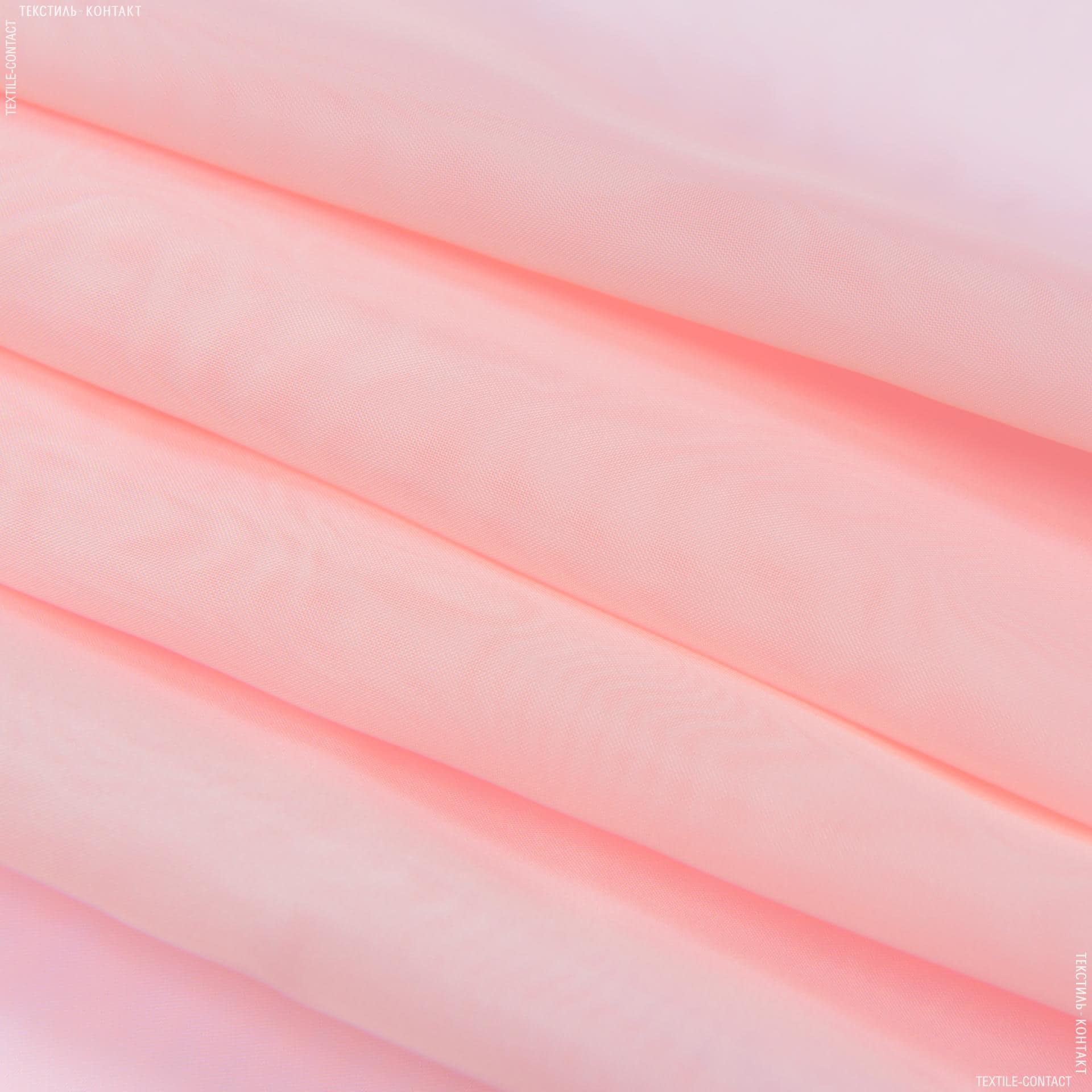 Ткани гардинные ткани - Тюль вуаль цвет розовый мусс