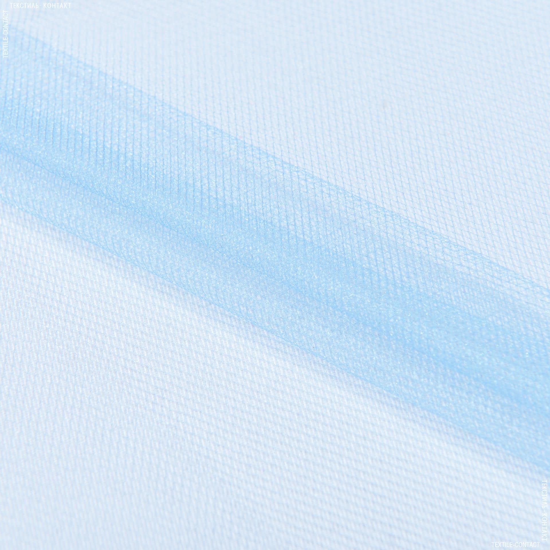 Тканини для суконь - Фатин блискучий блакитний
