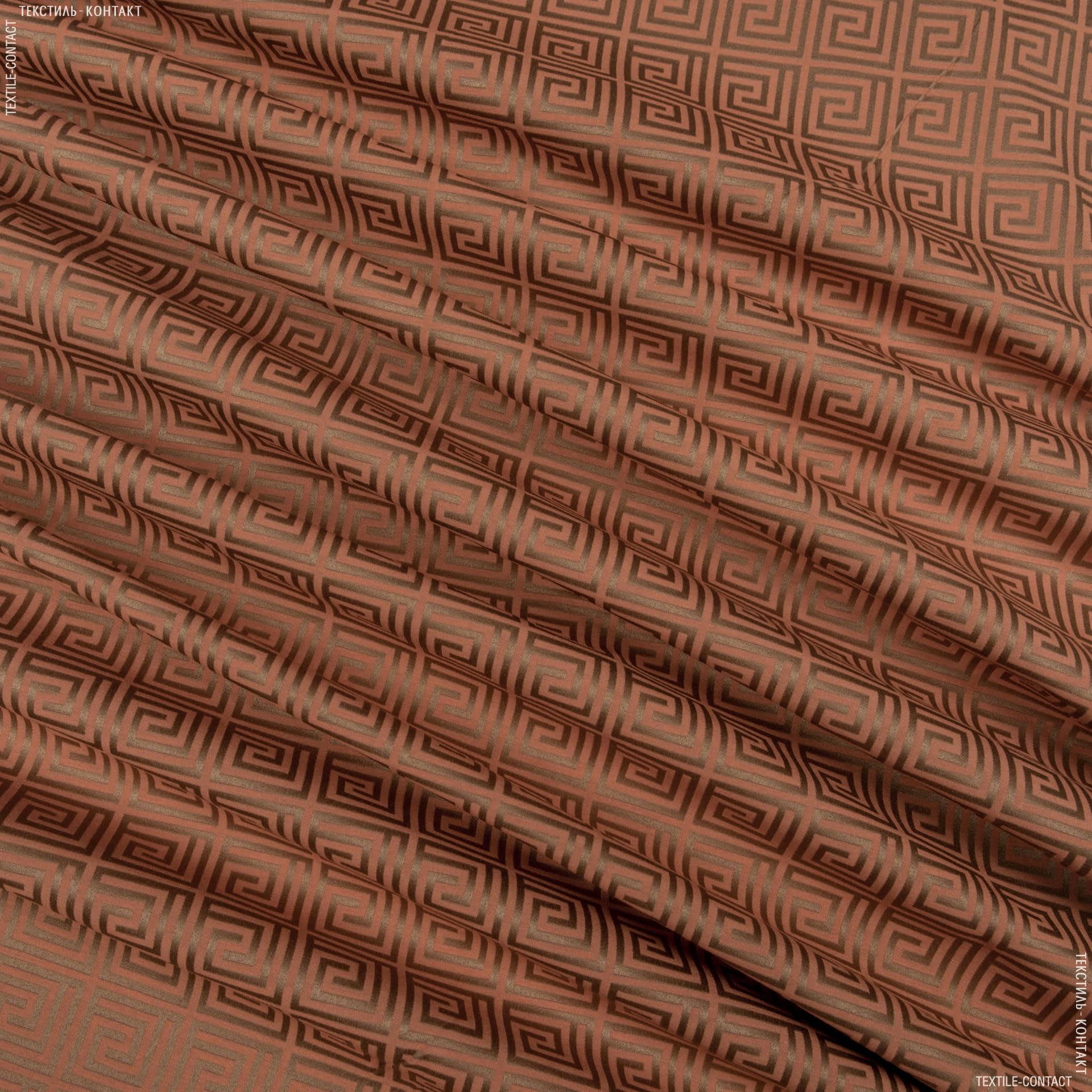 Тканини для банкетних і фуршетніх спідниць - Скатертна тканина сатен афіна теракот