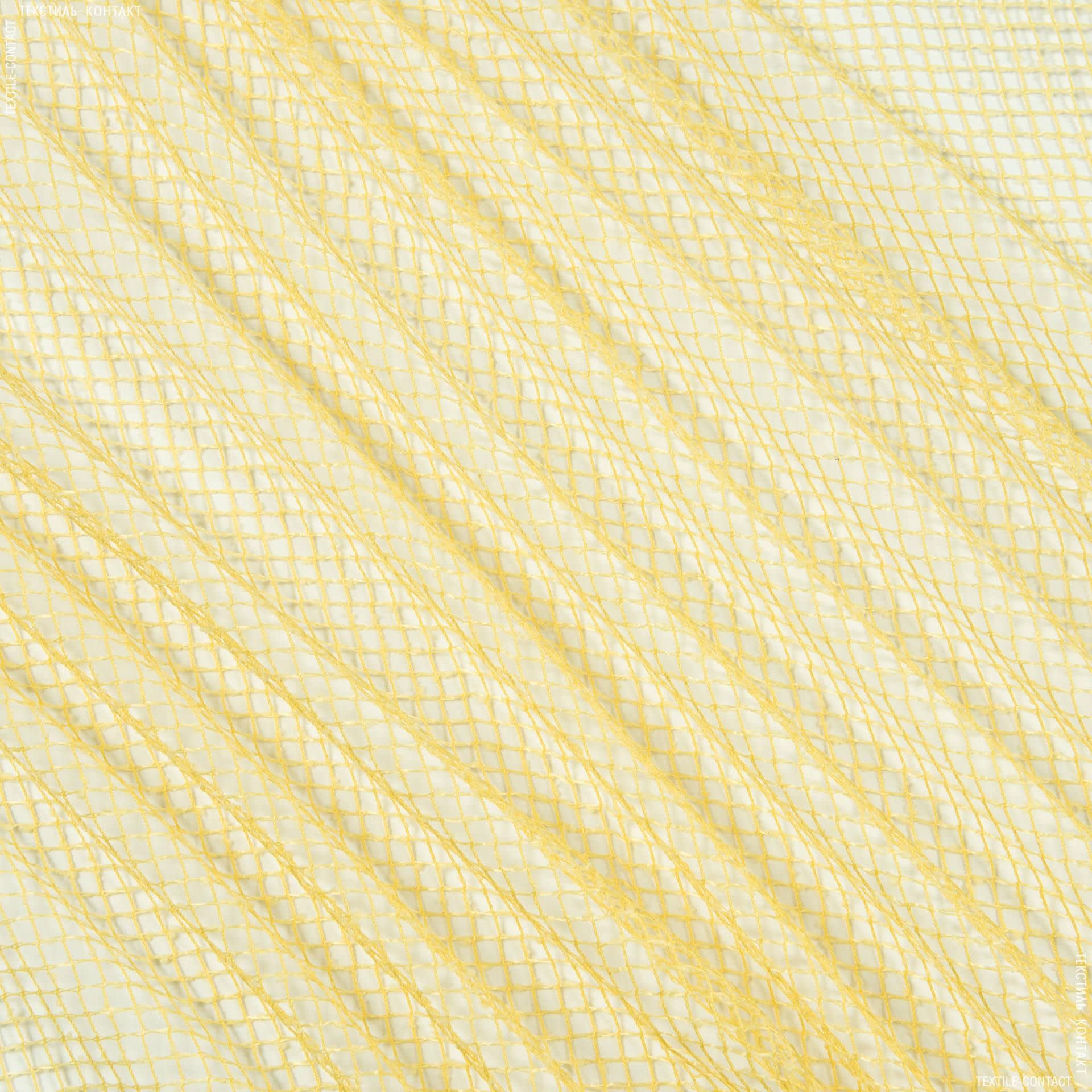 Тканини для драпірування стін і стель - Тюль сітка еліза/ жовтий