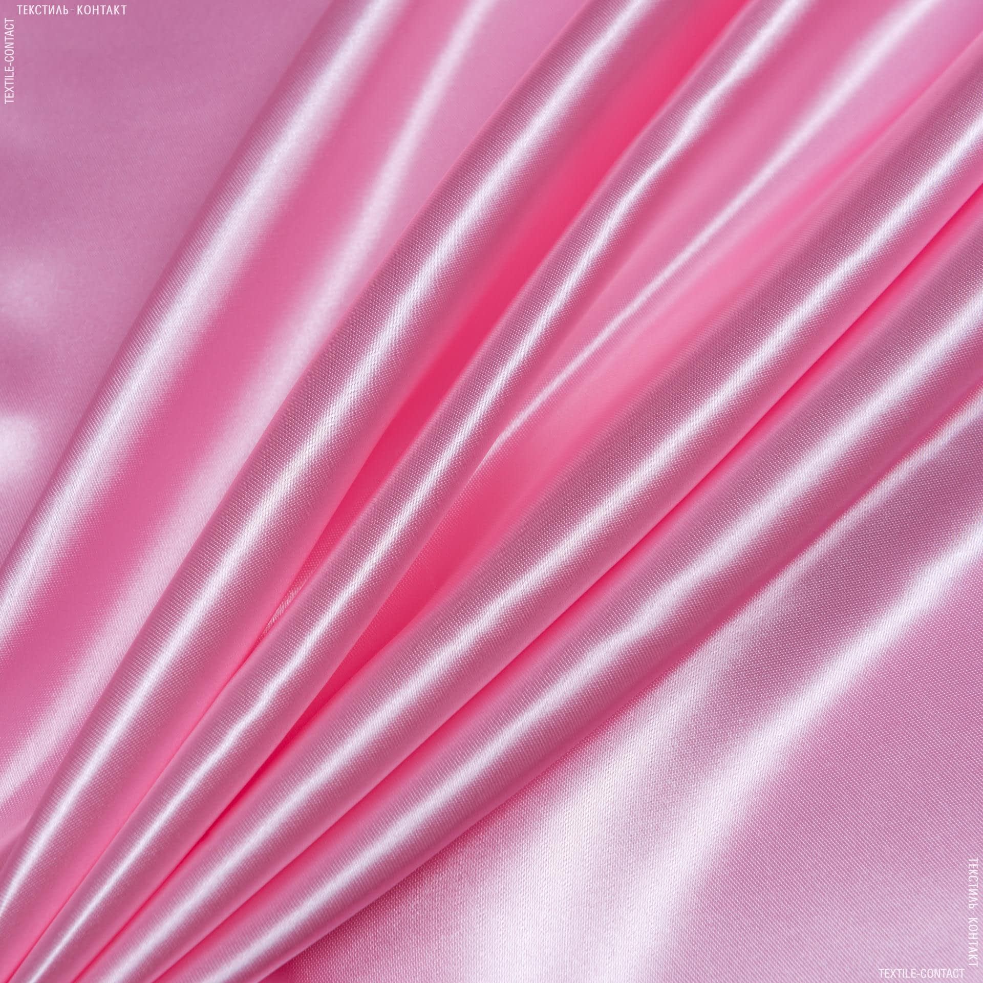 Ткани для костюмов - Атлас плотный светло-розовый