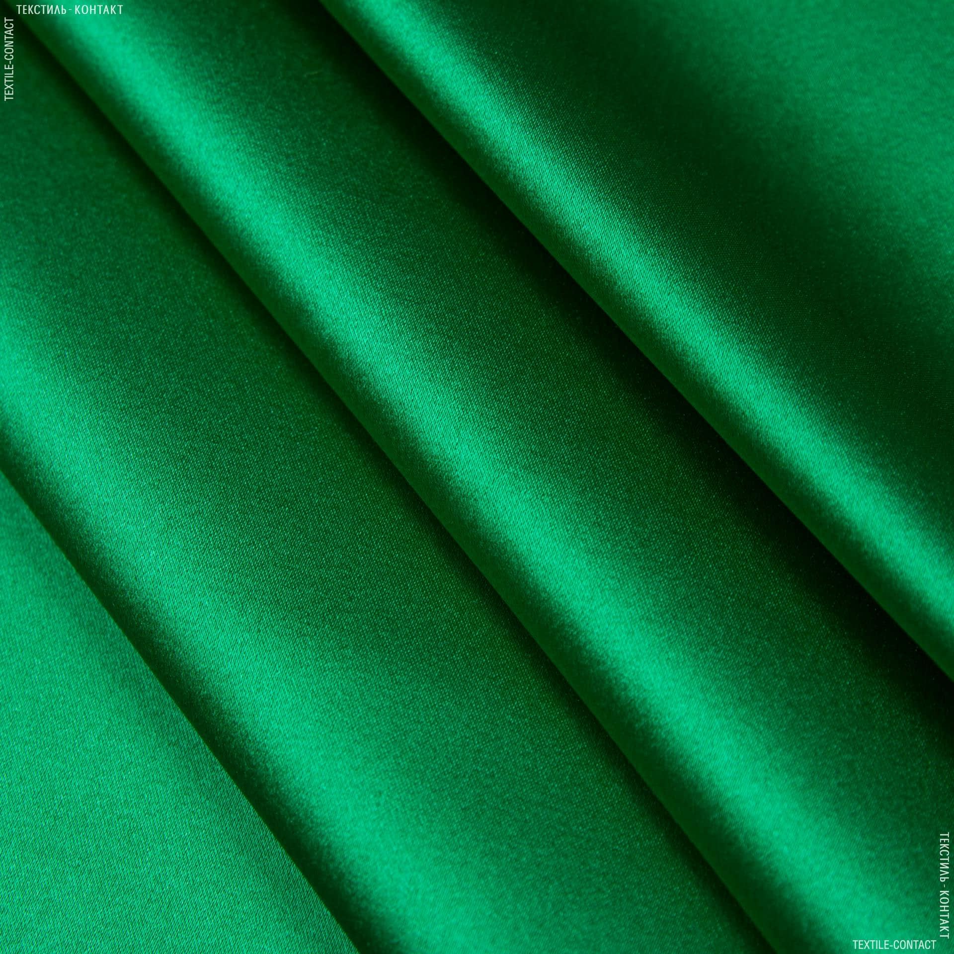 Ткани для белья - Атлас шелк стрейч  светло-зеленый