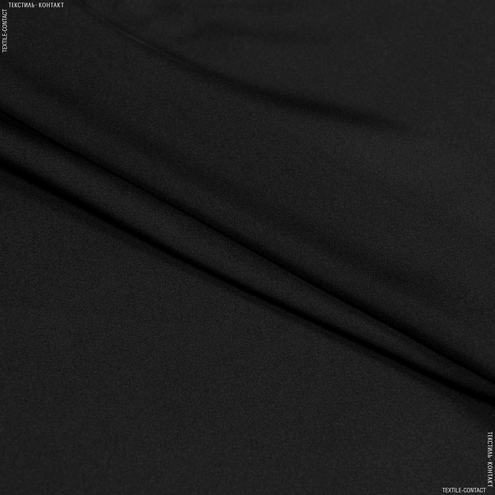 Ткани для платков и бандан - Шелк искусственный черный