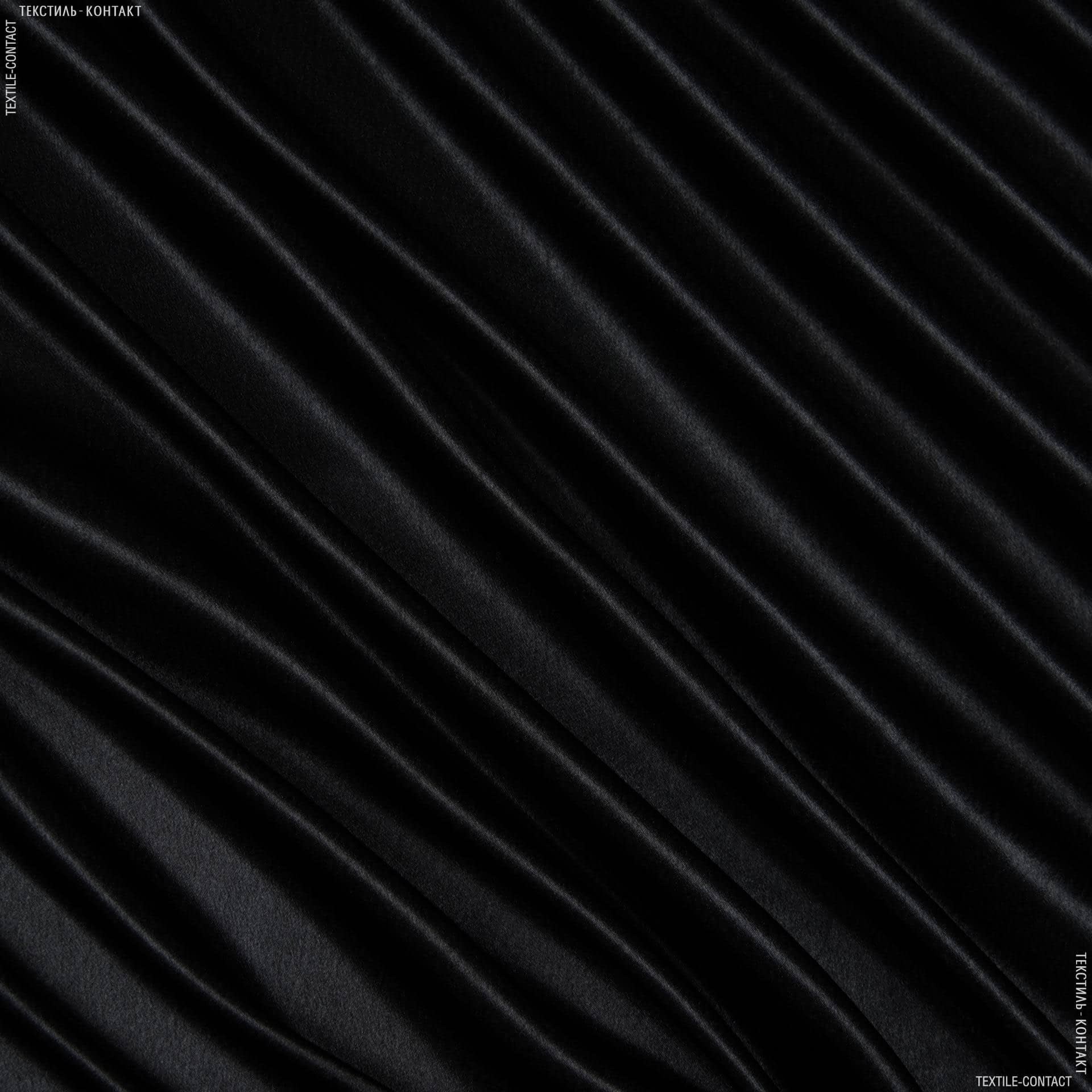 Ткани для платьев - Креп-сатин черный