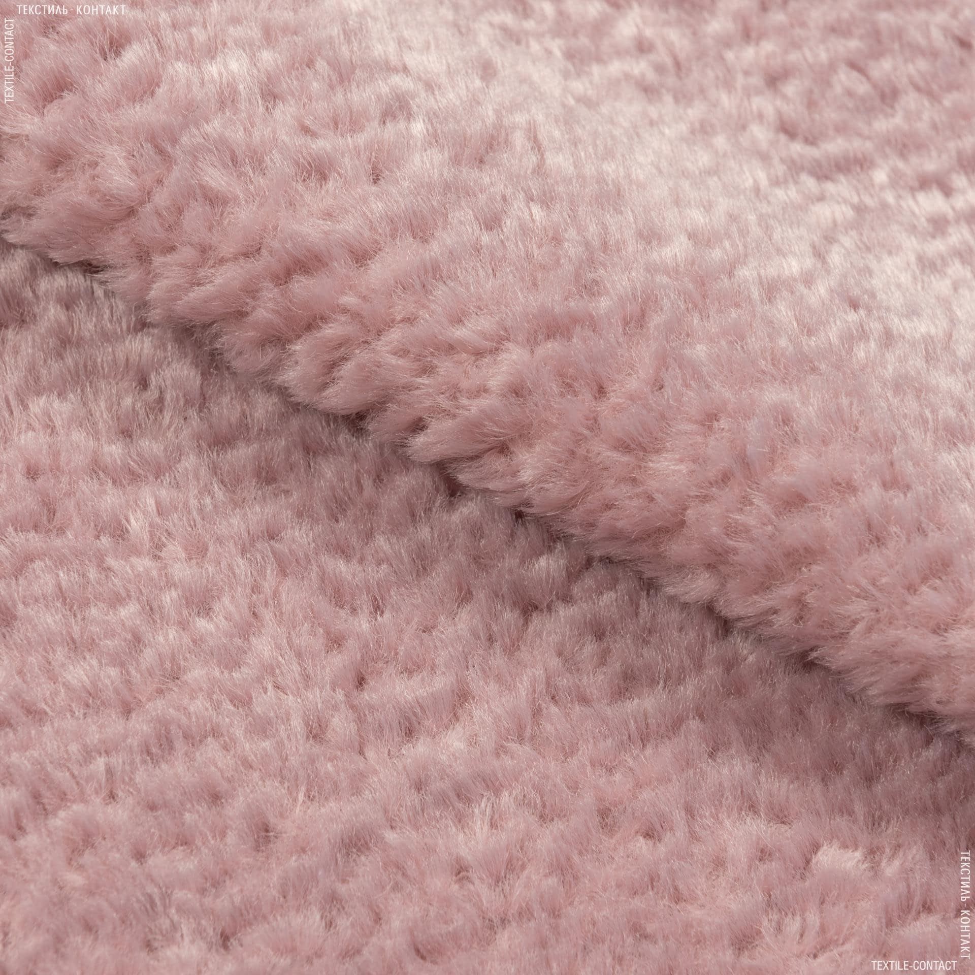 Ткани мех для воротников - Мех розовый