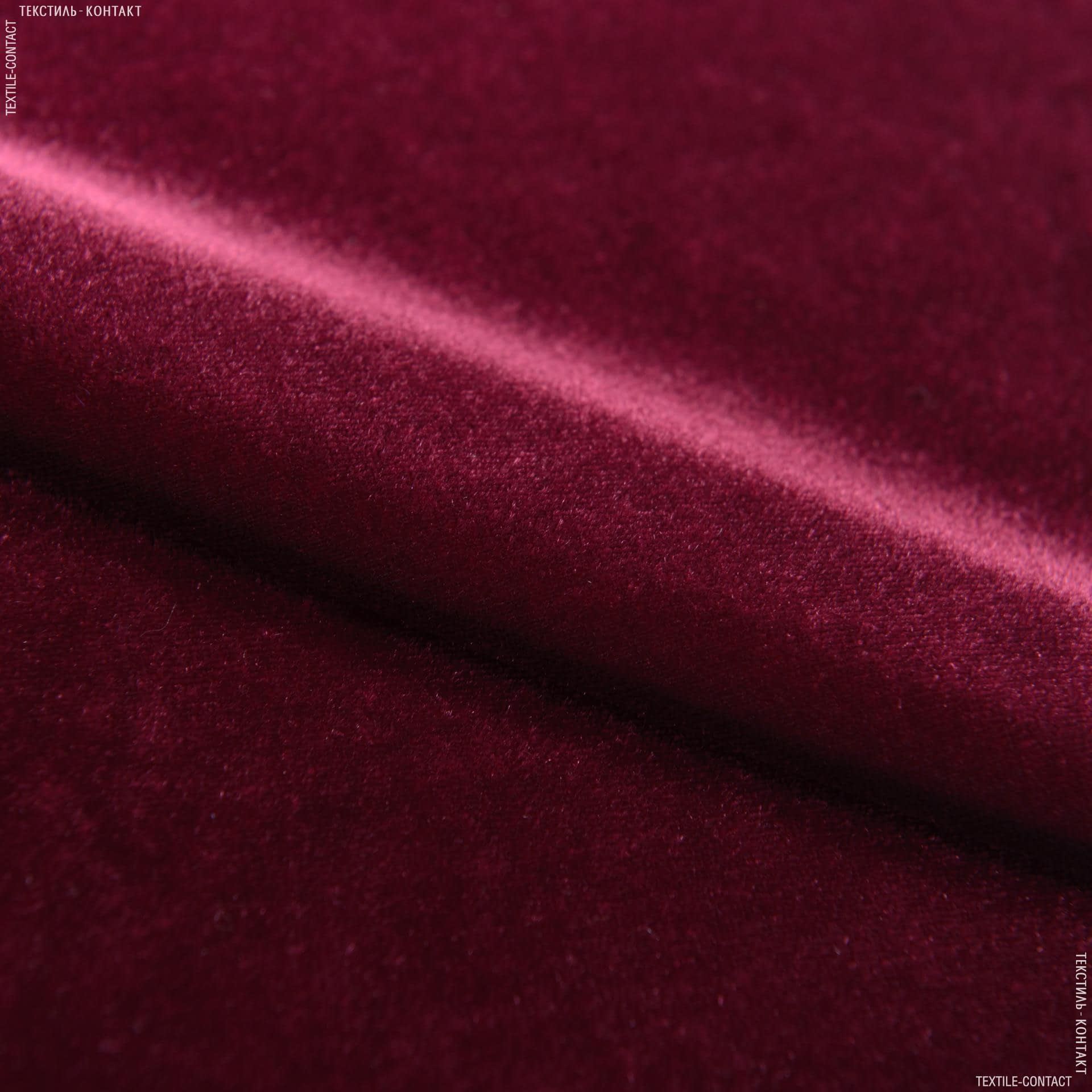 Ткани для костюмов - Бархат стрейч  темно-бордовый