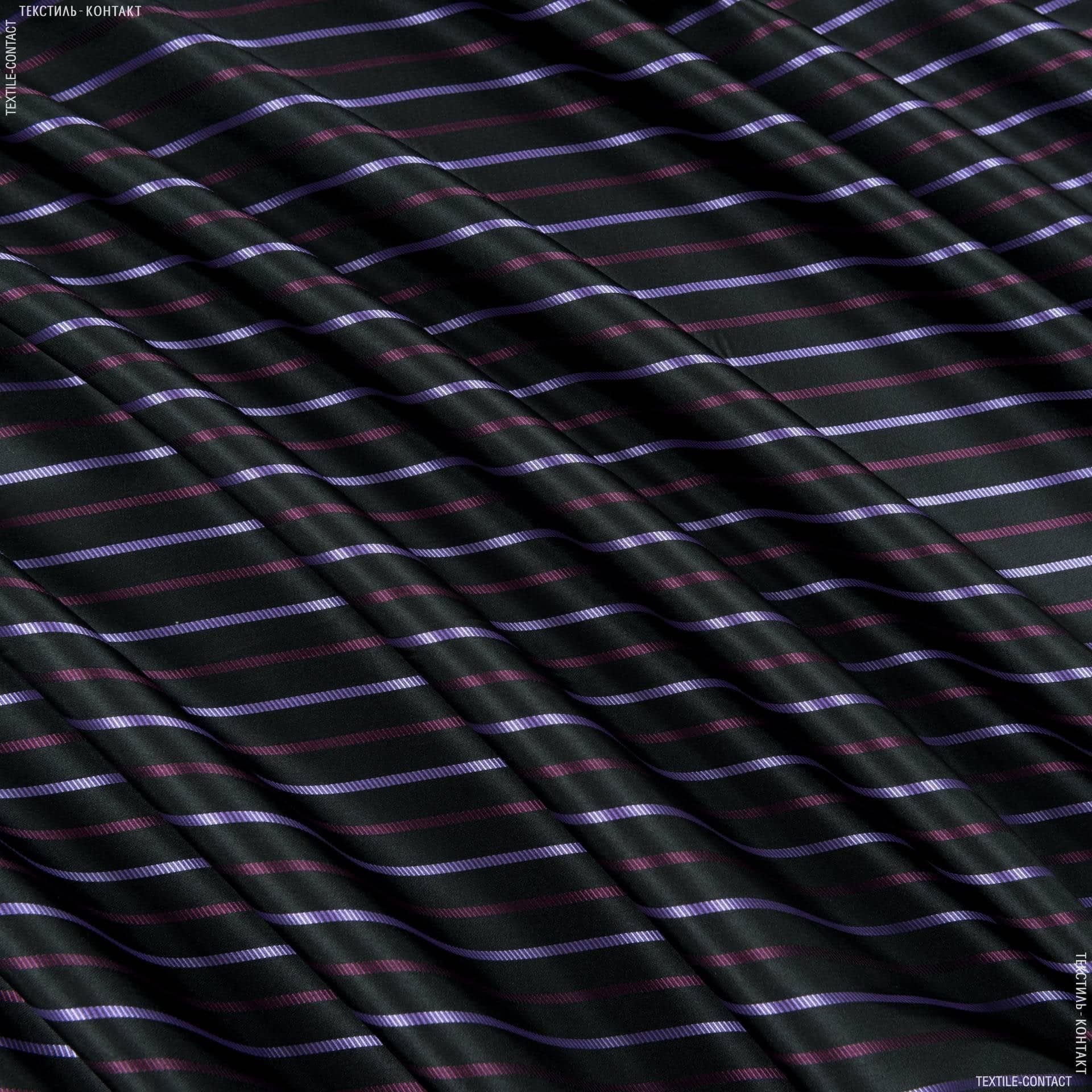 Тканини для штор - Тафта Консул пол.мала чорний/фіолет