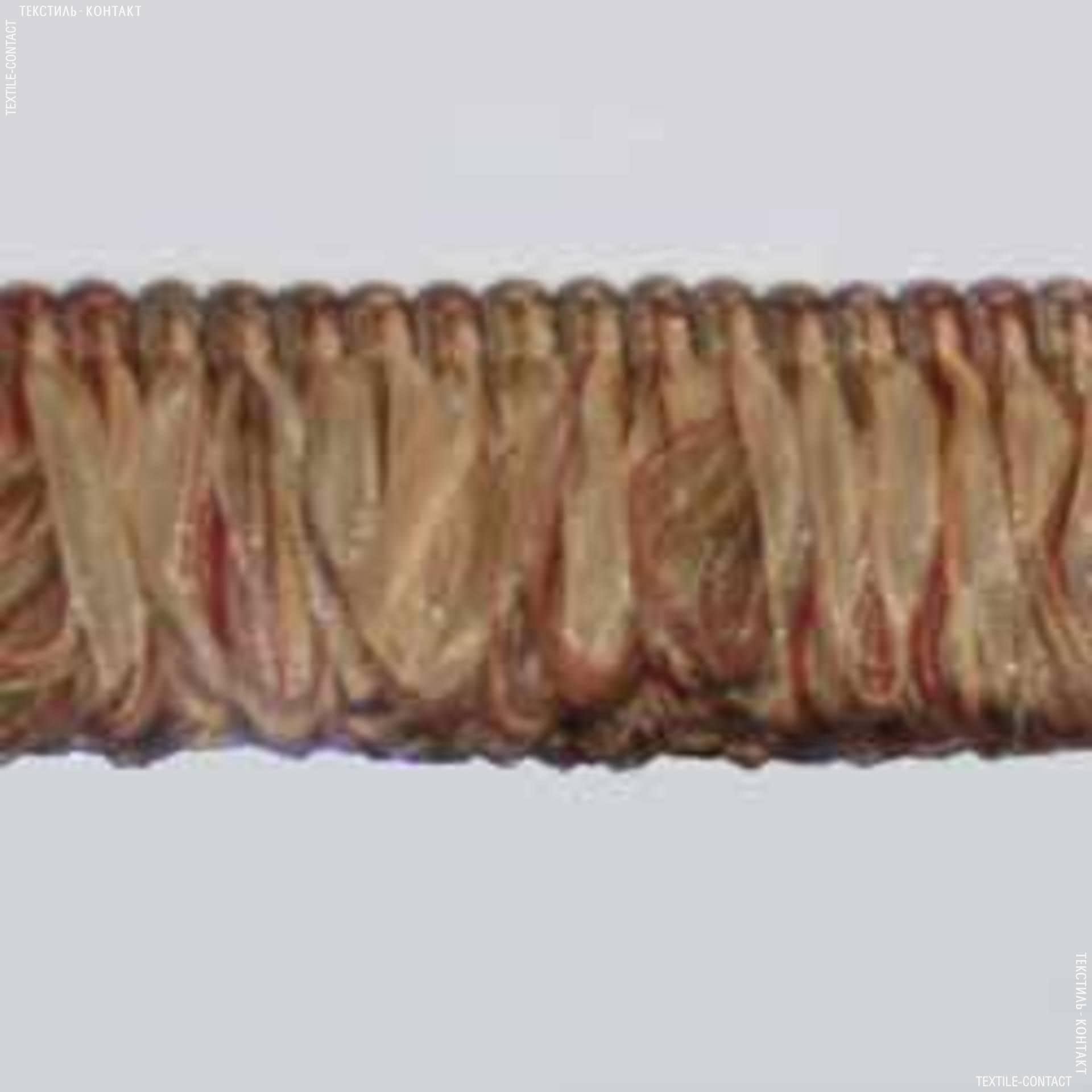 Тканини фурнітура для декора - Бахрома ексклюзив органза петля мідний