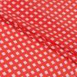 Тканини для блузок - Жоржет геометрія помаранчевий