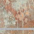 Ткани для штор - Декоративная ткань Деревья акварель/ Indus Digital Print  терракот