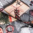 Ткани хлопок смесовой - Новогодняя ткань лонета Коллаж коллаж подарки