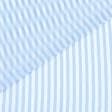 Тканини для блузок - Органза у смужку 0.6см біло-синя