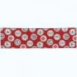 Тканини для дому - Ранер для сервірування столу Новорічний / Листівки в кулі, червоний фон 150х40 см  (173575)