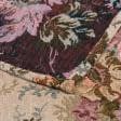 Ткани готовые изделия - Покривало гобеленовое Прованс розы бордовые 145х210 см (145010)