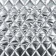 Ткани все ткани - Плащевая Фортуна бриллиант стеганая с синтепоном 100г/м 5см*5см серебро