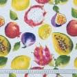Тканини портьєрні тканини - Лонета аруба/aruba екзотичні фрукти