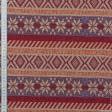 Ткани портьерные ткани - Гобелен Орнамент-136 крем,фиолет,красный