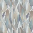 Ткани портьерные ткани - Декоративная ткань лонета Олас волна беж,серый,сизый