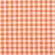Тканини портьєрні тканини - Декоративна тканина Клітинка середня помаранчевий
