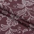 Ткани для декора - Ткань с акриловой пропиткой Дюпре /DUPRE цвет бургунди