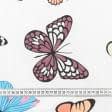 Тканини бавовняні сумішеві - Бязь набивна ГОЛД НТ метелики