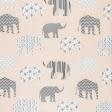 Тканини для дитячого одягу - Поплін набивний слони