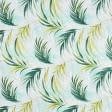 Ткани для декоративных подушек - Декоративная ткань Масара листья  зеленые (Recycle)