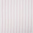 Тканини для одягу - Батист віскозний Захара потрійні рожеві смужкі на білому
