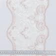 Тканини фурнітура для декора - Декоративне мереживо Вазарі колір молочно-рожевий 22 см