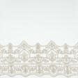 Ткани гардинные ткани - Тюль сетка вышивка Исида молочная, бежевая (купон)