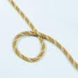 Тканини фурнітура для декора - Шнур Базель колір золото d=10мм