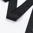 Ткани фурнитура для декора - Репсовая лента Грогрен /GROGREN черная 30 мм