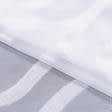 Ткани гардинные ткани - Тюль жаккард Альмира белый с утяжелителем