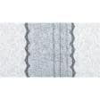 Ткани для скатертей - Ткань скатертная рогожка кружево серый